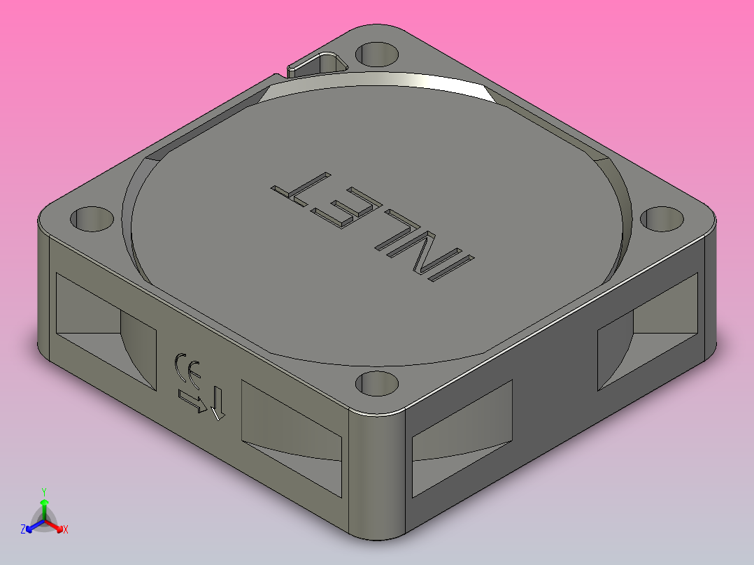 温控器-风扇ZHJ06-5015正等轴测图