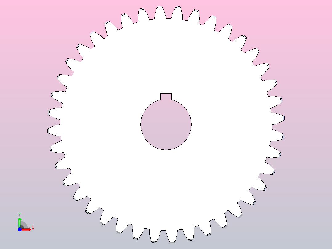 正齿轮选择前视图