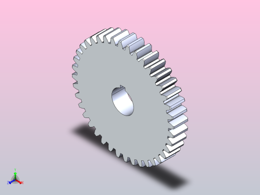 正齿轮选择正等轴测缩略图