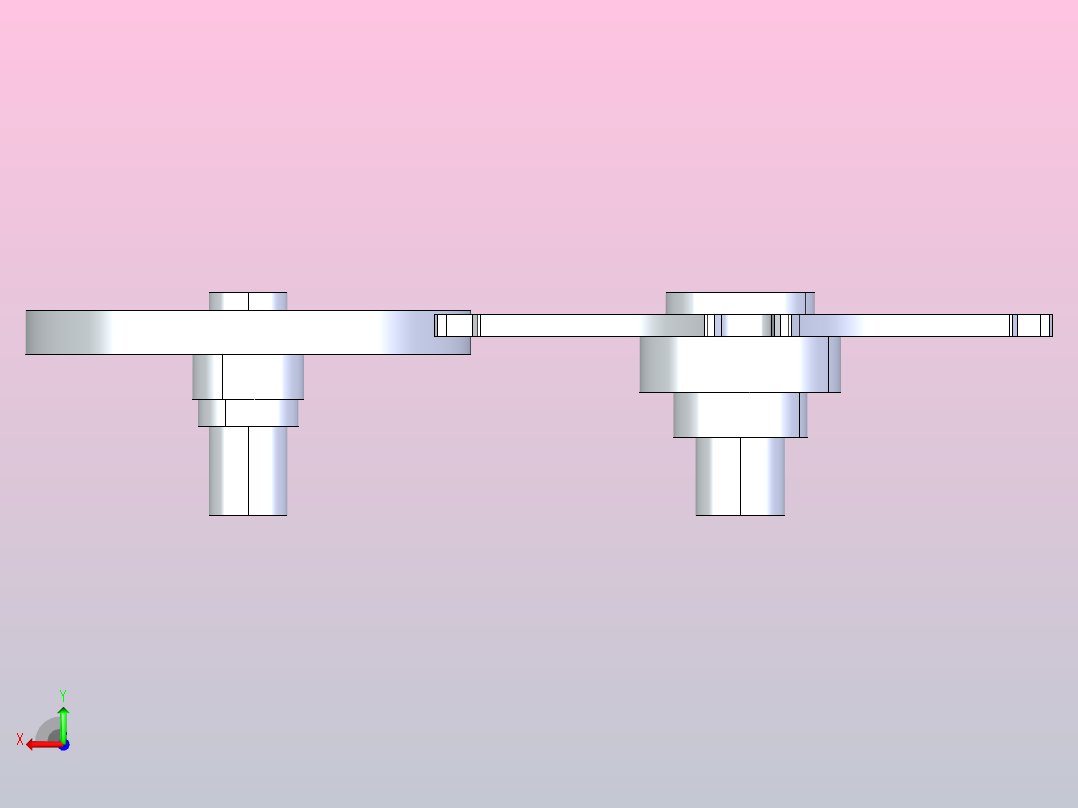 半自动机构后视图