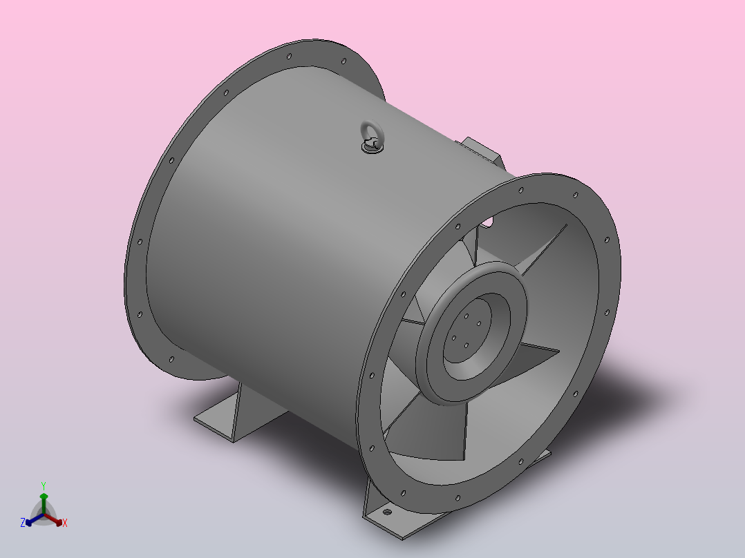 SDF系列隧道轴流风机[SDF-4.5]主视图