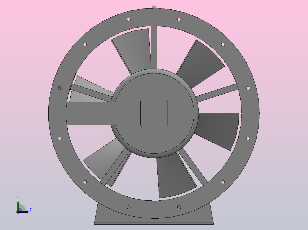 SDF系列隧道轴流风机[SDF-4.5]左视图