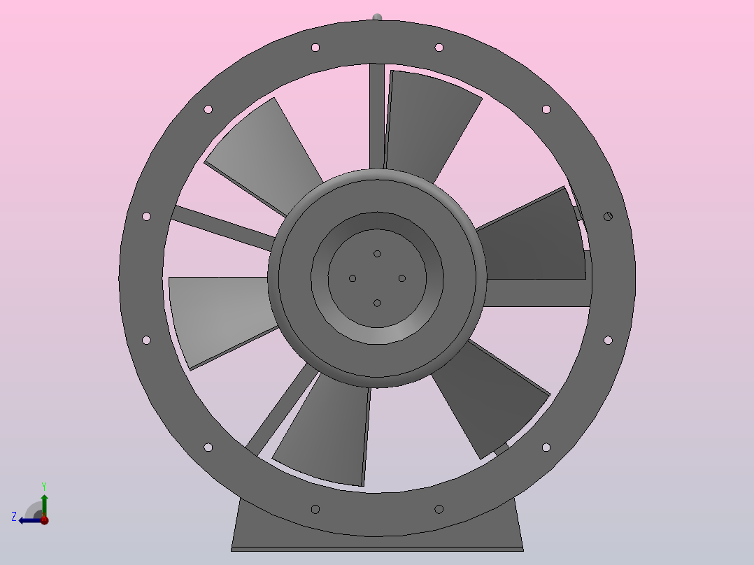 SDF系列隧道轴流风机[SDF-4.5]右视图
