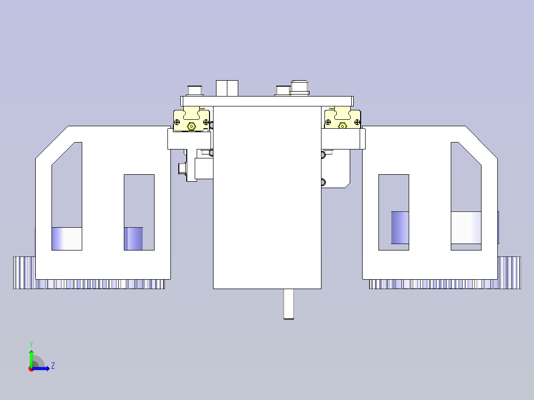 一种双重定心机构3D图纸左视图