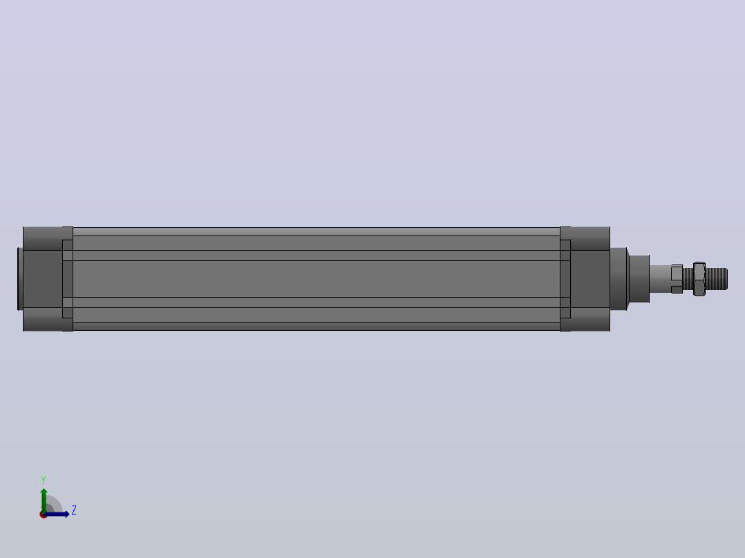 SE标准复动型气缸SE 63×300-S左视图