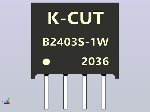 DC DC隔离电源模块B2403S-1功率模块转换器右视缩略图