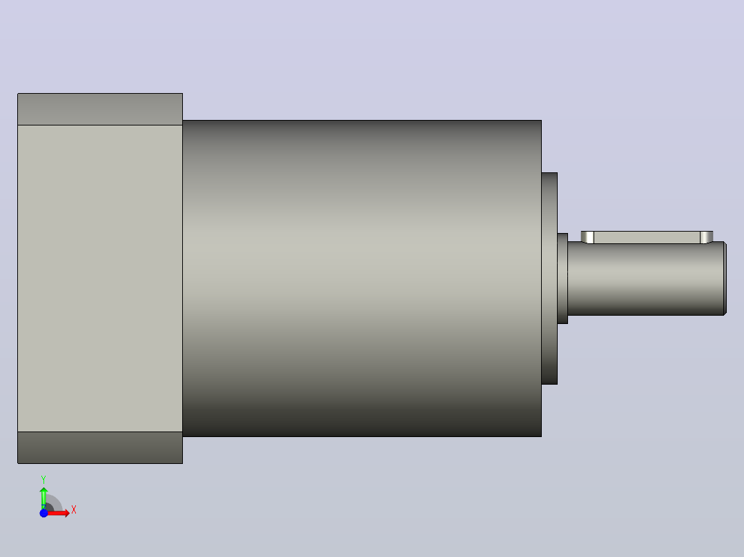 间隙减速器gearbox_gbx060004k_gbk_060_070_3_f前视图