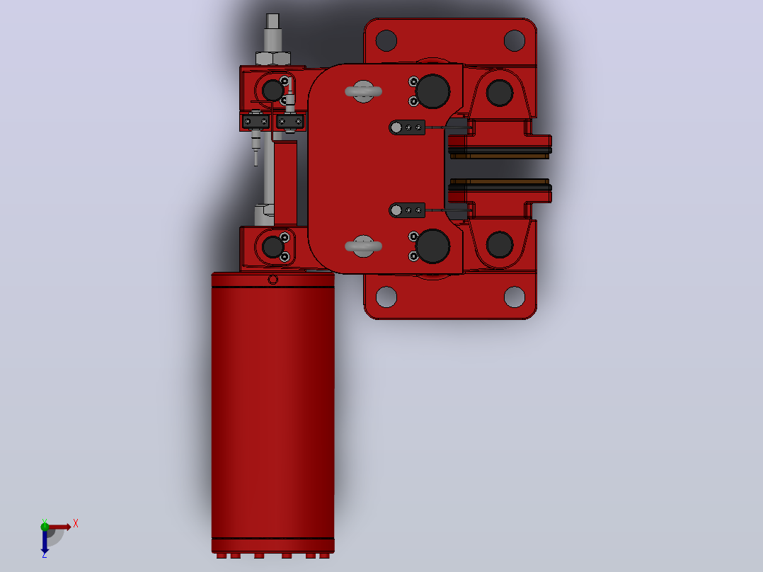 SBD-C安全制动器_SBD425-C-2000×40ⅡRL.WL.CL俯视图
