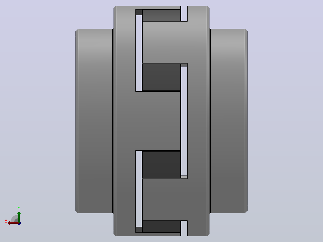 锥套式星形弹性联轴器_WF-90-98Sh-A-3020-TB1-φ40-TB2-φ40后视图