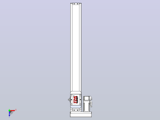 滚珠丝杠直线轴带导轨全封闭TPA-HCR-65S-1610C-L500-MR-C-P10-N3俯视缩略图