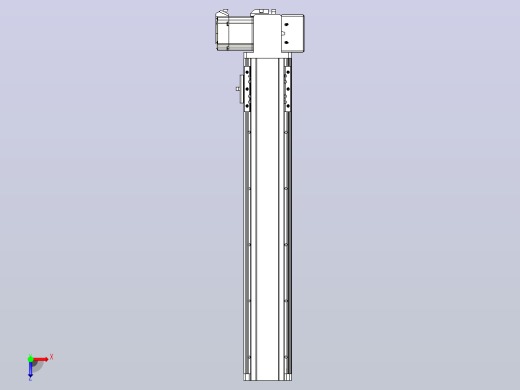 皮带直线轴半封闭可选导轨TPA-HNB-85D-90-L400-LP-Y-P20-N3俯视缩略图
