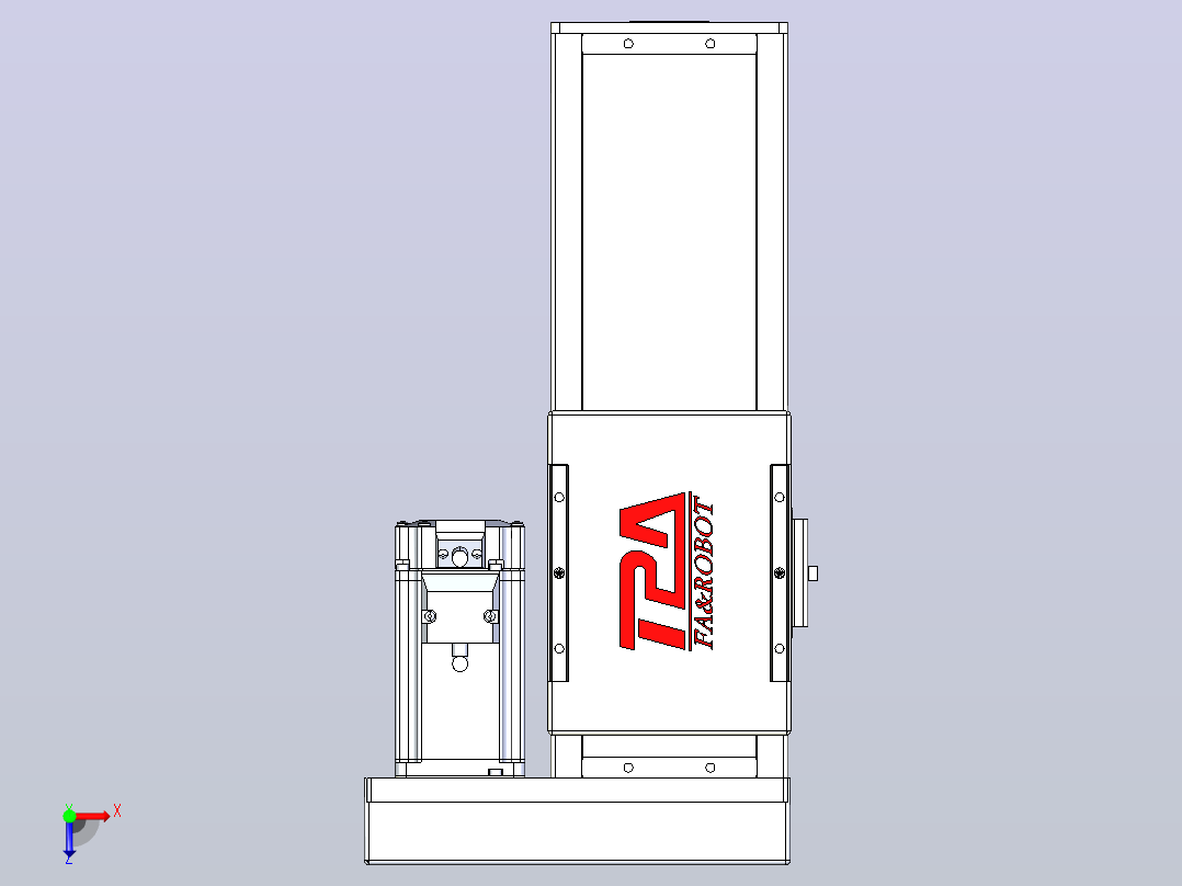滚珠丝杠直线轴带导轨全封闭TPA-HCR-110D-1610C-L150-ML-Y-P40-N3俯视图