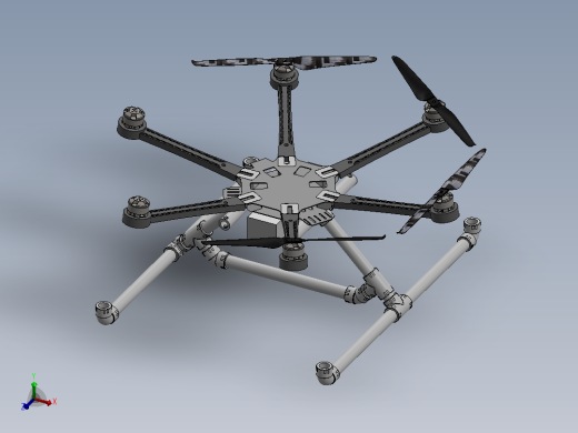 dji s800 evo  diy飞行器 起落架