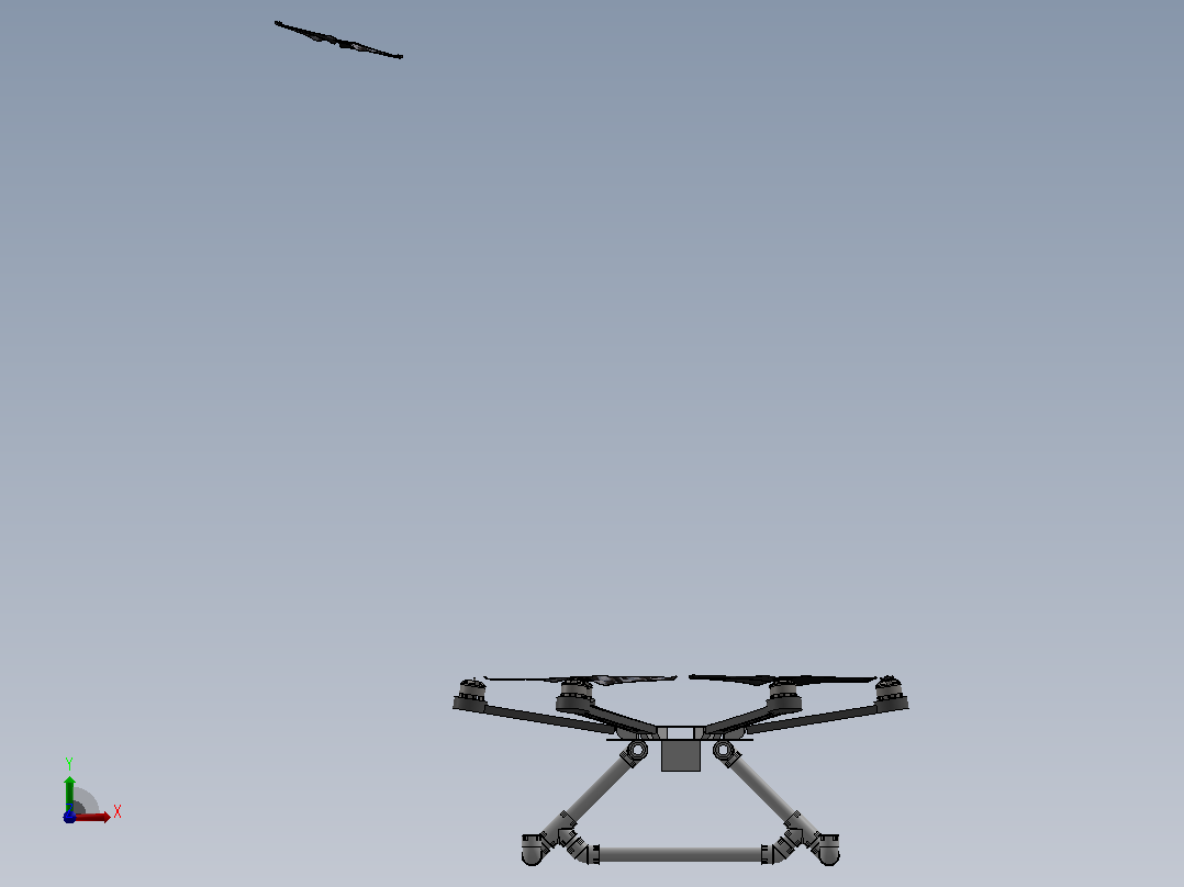 dji s800 evo  diy飞行器 起落架前视图