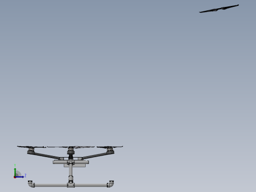 dji s800 evo  diy飞行器 起落架左视缩略图