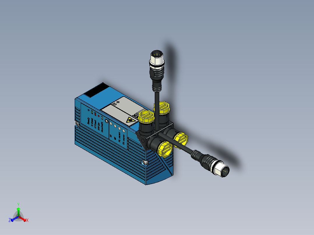 CLV618 Dual Port条码扫描器主视图