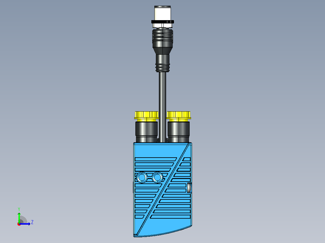 CLV618 Dual Port条码扫描器左视图