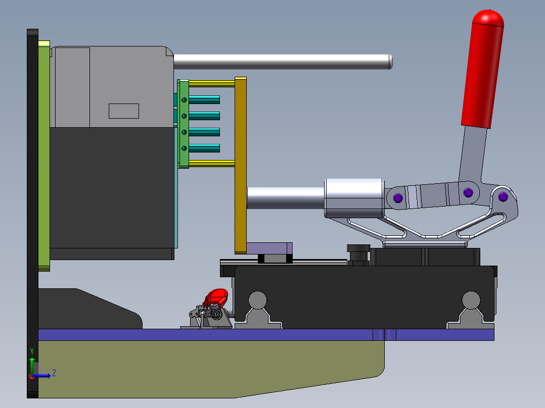 单天线路由器测试治具左视图