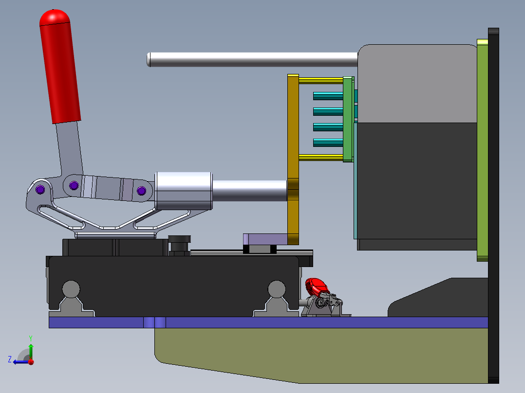 单天线路由器测试治具右视图