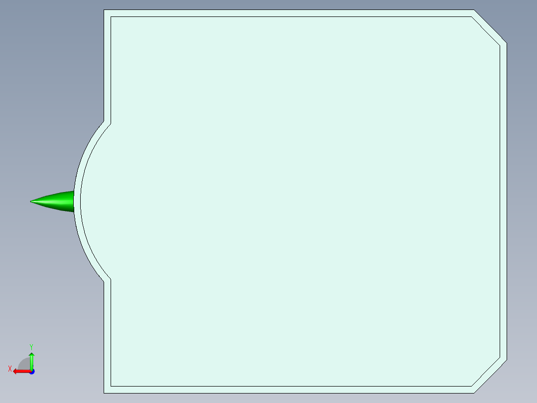 舰艇导弹后视图