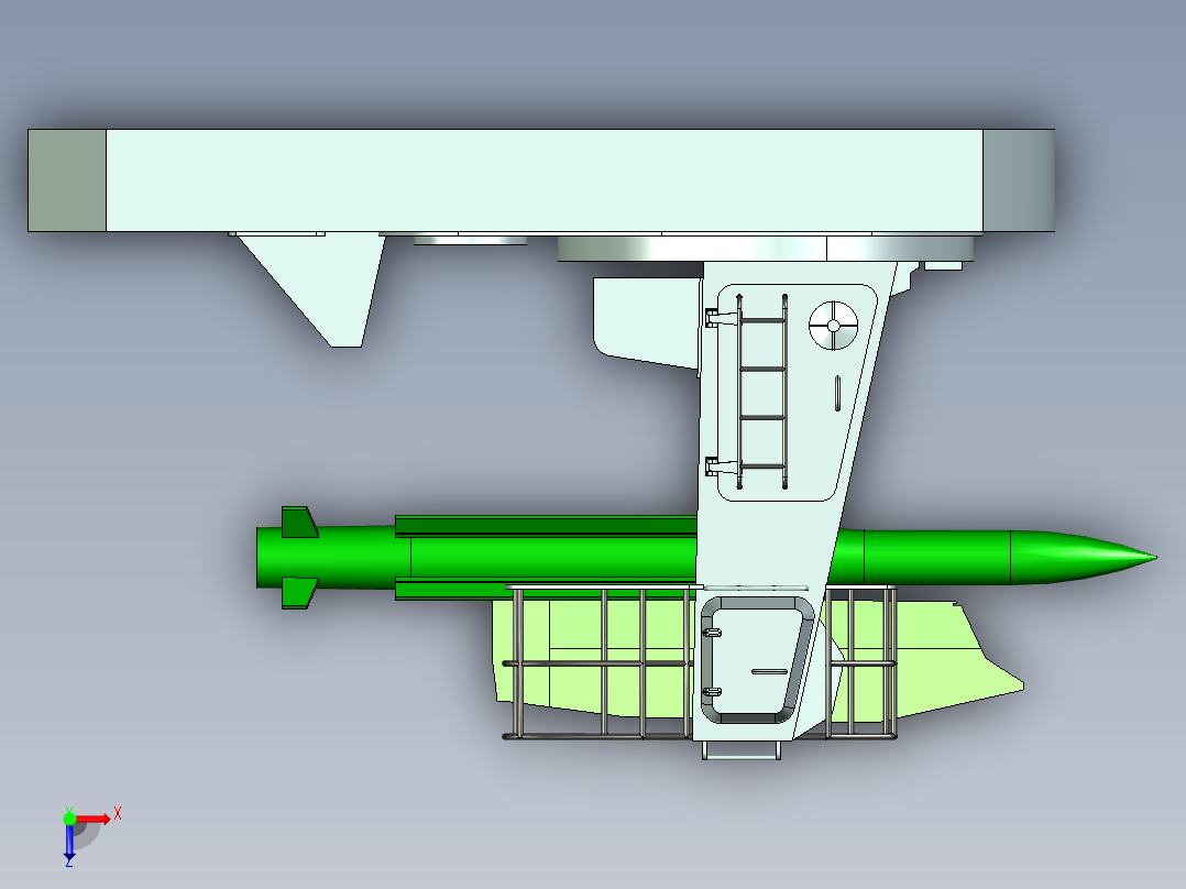 舰艇导弹俯视图