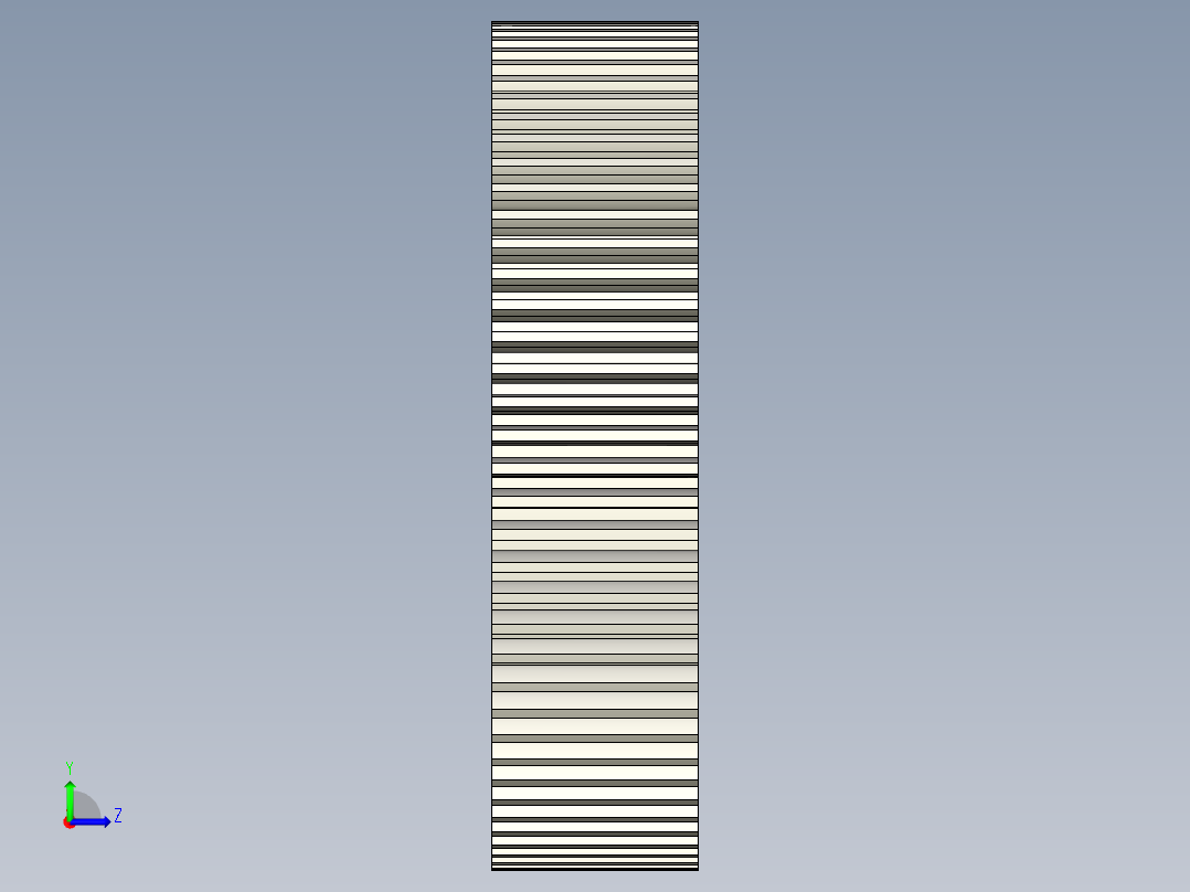 圆柱齿轮 inventor 建模左视图