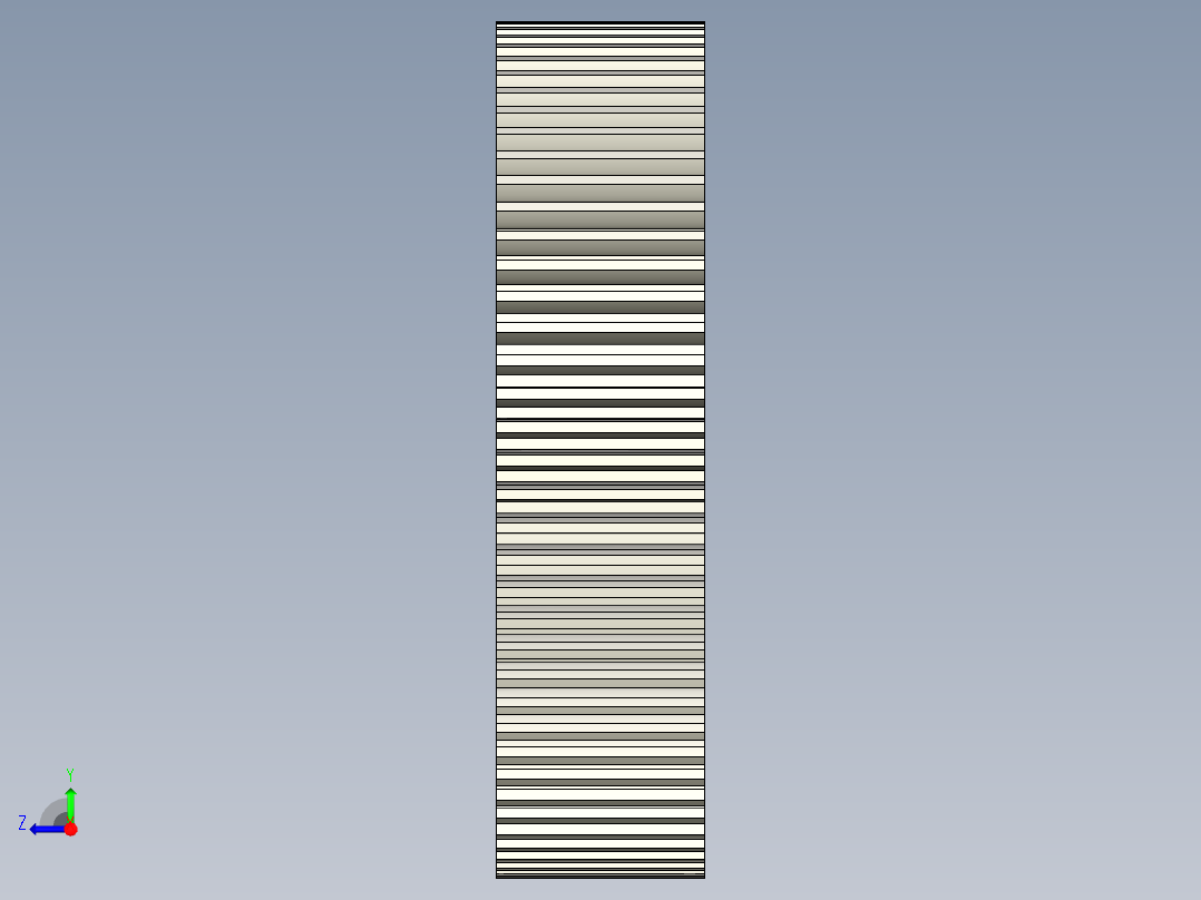 圆柱齿轮 inventor 建模右视图