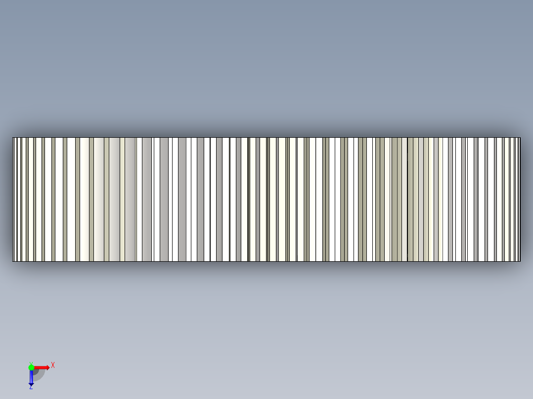 圆柱齿轮 inventor 建模俯视图