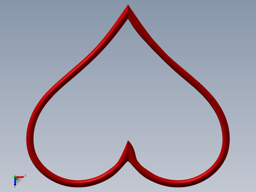 心形弹簧俯视图