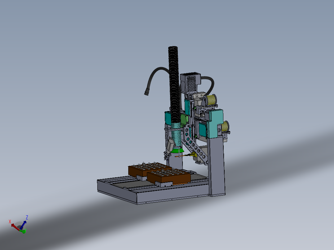 ZDH-HANJ-007 三轴LED灯引角锡焊机 3D模型
