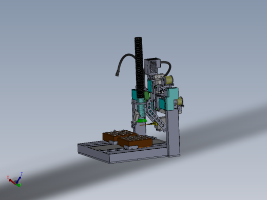 ZDH-HANJ-007 三轴LED灯引角锡焊机 3D模型