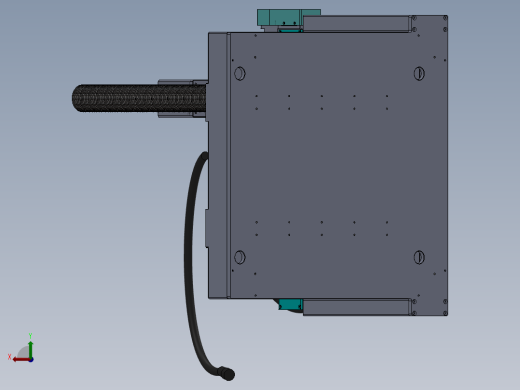 ZDH-HANJ-007 三轴LED灯引角锡焊机 3D模型后视缩略图