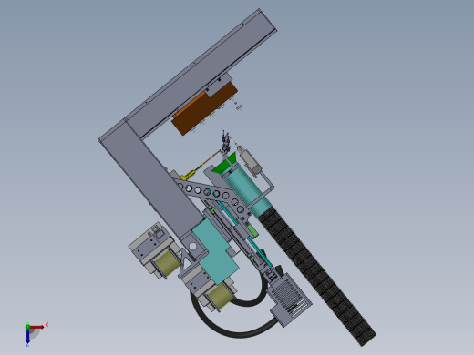 ZDH-HANJ-007 三轴LED灯引角锡焊机 3D模型俯视缩略图