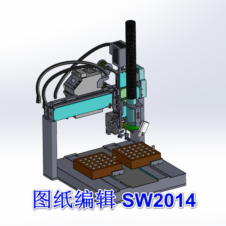ZDH-HANJ-007 三轴LED灯引角锡焊机 3D模型