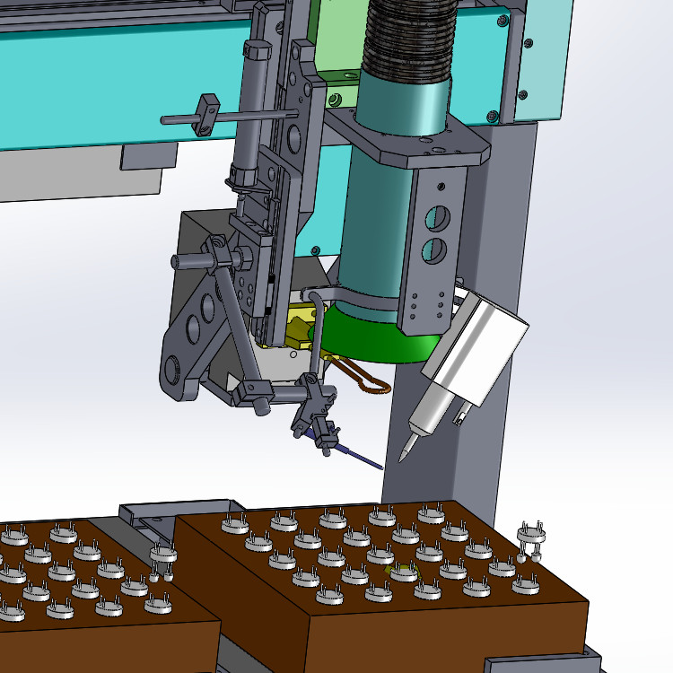 ZDH-HANJ-007 三轴LED灯引角锡焊机 3D模型