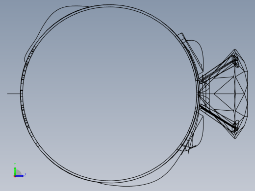 Solidworks钻戒模型左视缩略图