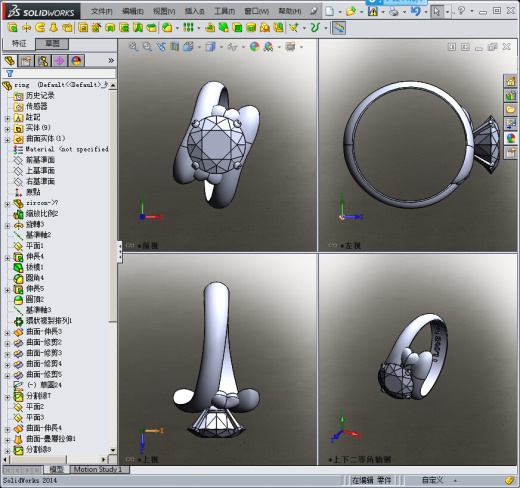 Solidworks钻戒模型缩略图