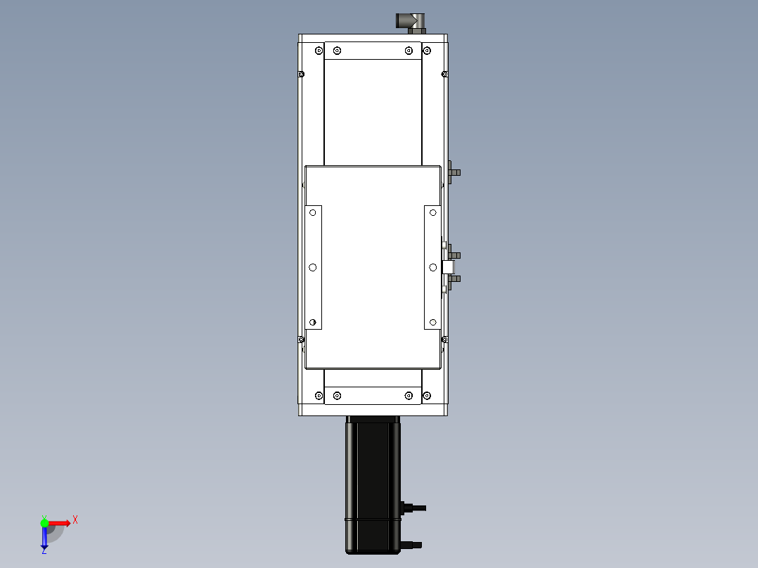 Toyo东佑达直线模组-ECH17-100-BC-400W+煞車俯视图