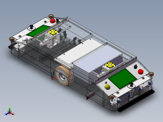前后进差速AGV正等轴测缩略图