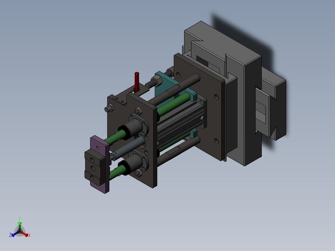 SM-M-A01光电检测仪正等轴测图