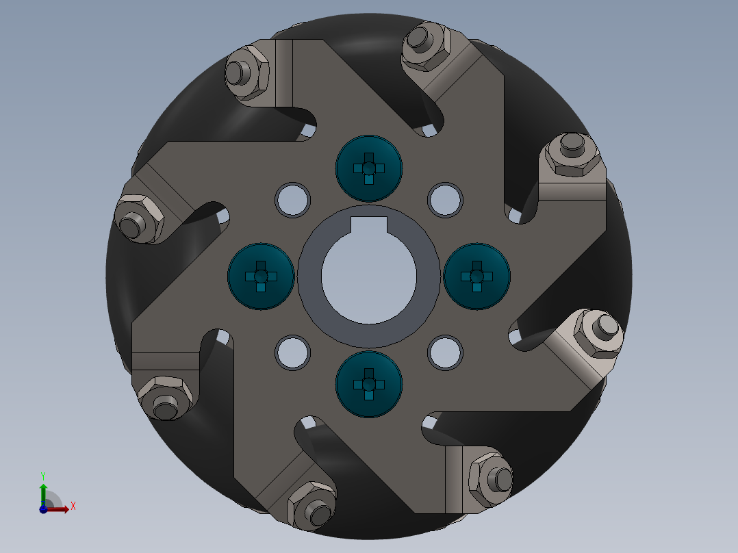 omni wheel麦克纳姆轮前视图