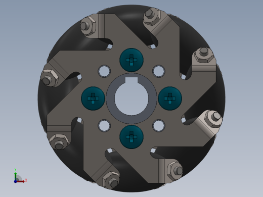 omni wheel麦克纳姆轮前视缩略图