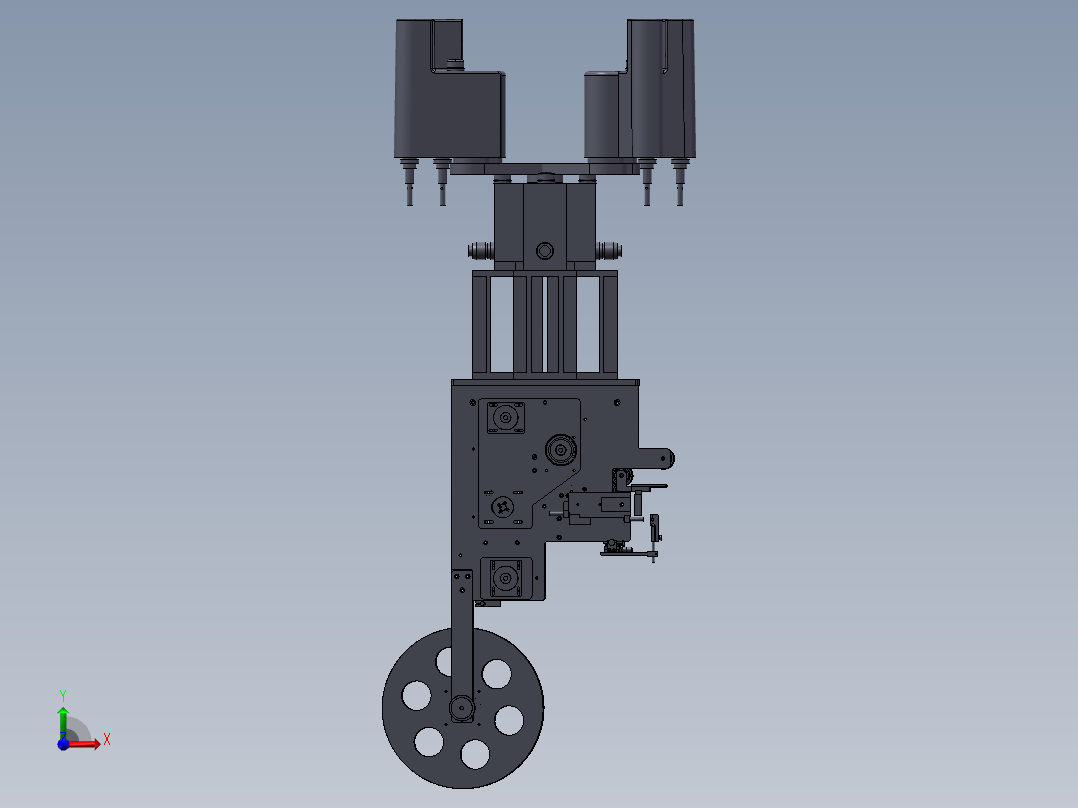 铝合金板折弯机前视图