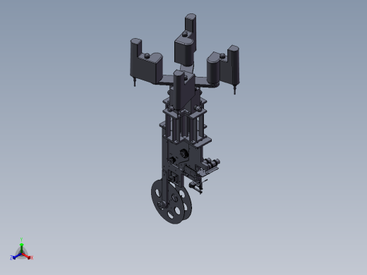 铝合金板折弯机正等轴测缩略图