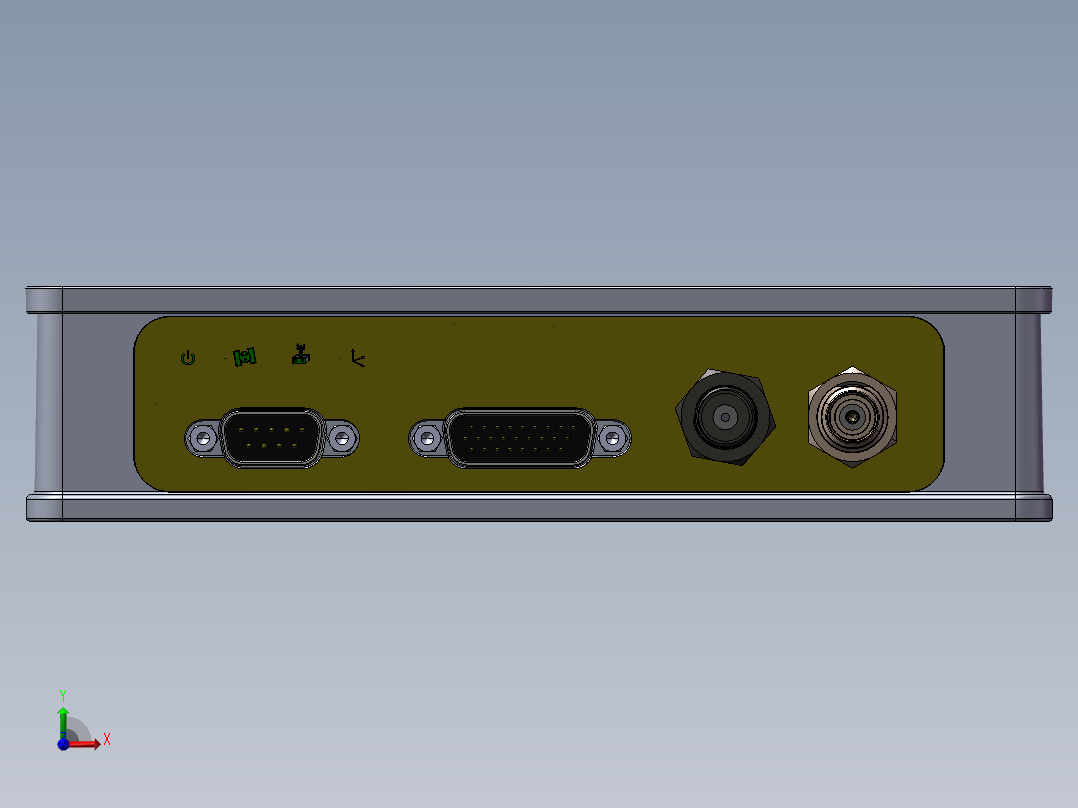 电子设备前视图