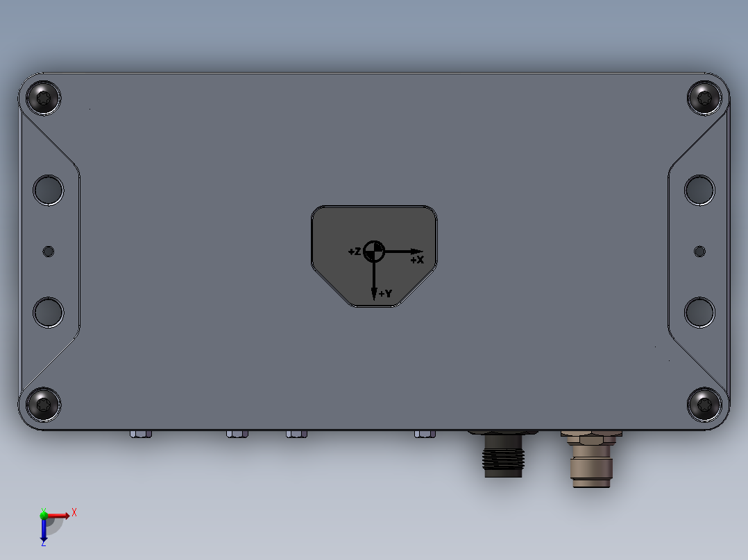 电子设备俯视图