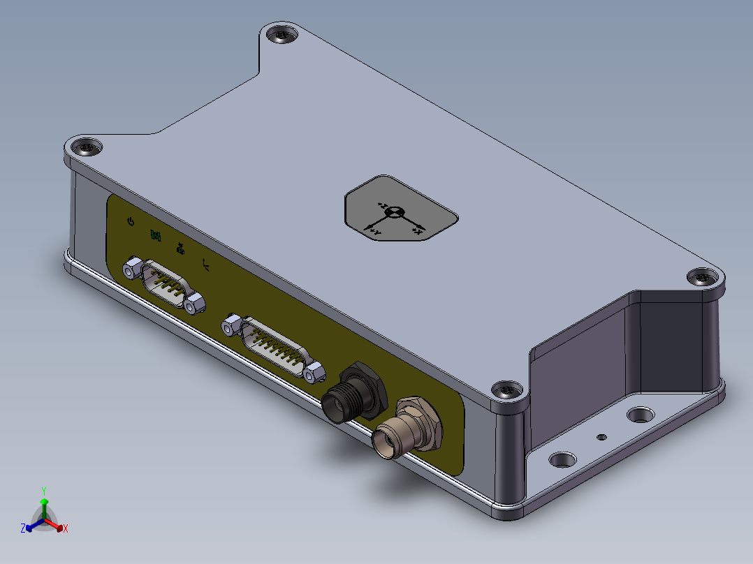 电子设备正等轴测图