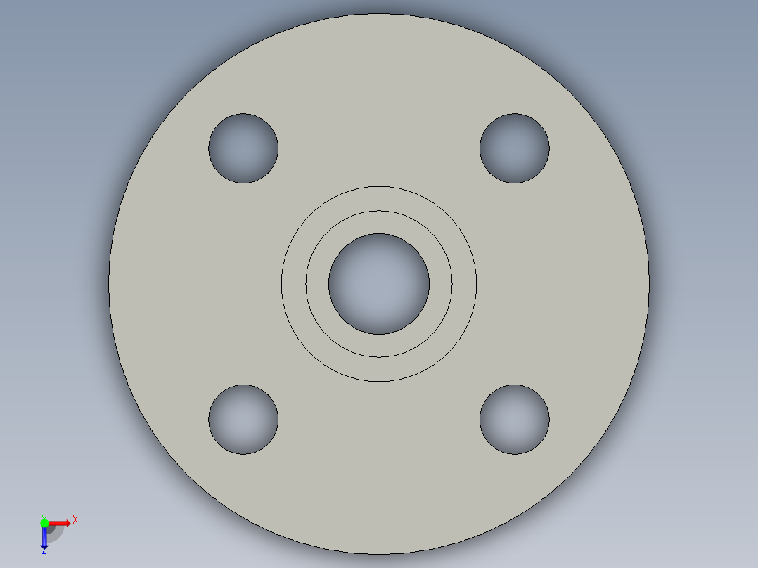 船舶管路系统SeaCor_Flange Vanstone_SPIG_37J156007_0.75in俯视图