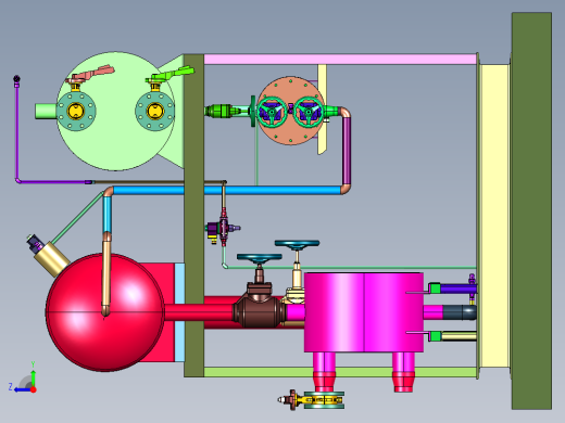 气氨冷量回收氨冷却器右视缩略图