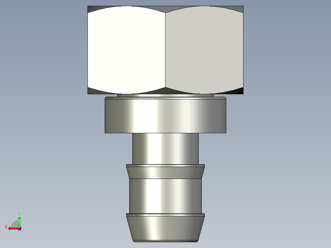 软管与硬管连接用工业通用接头0132_18_62后视图